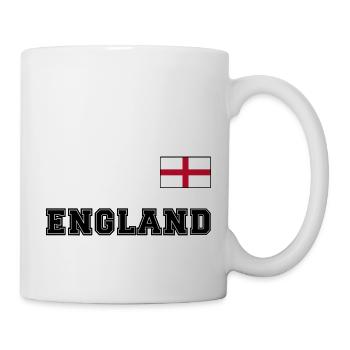 Look maillot de l’ANGLETERRE avec drapeau sur la poitrine - Mug blanc - blanc - Droite