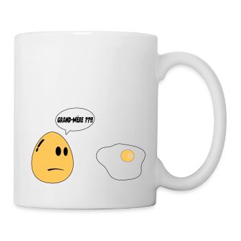 Oma Ei - Tasse - Weiß - Rechts
