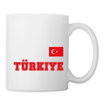 Look maillot de la Turquie – TÜRKIYE - Commode drapeau drapeau - Mug blanc - blanc - Droite
