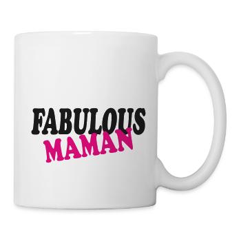 Fabulous MAMAN - Mug blanc - blanc - Droite