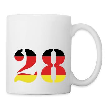 28 Number Jersey Germany - Mug - white - Right