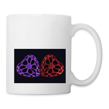 DUO COEUR - Mug blanc - blanc - Droite