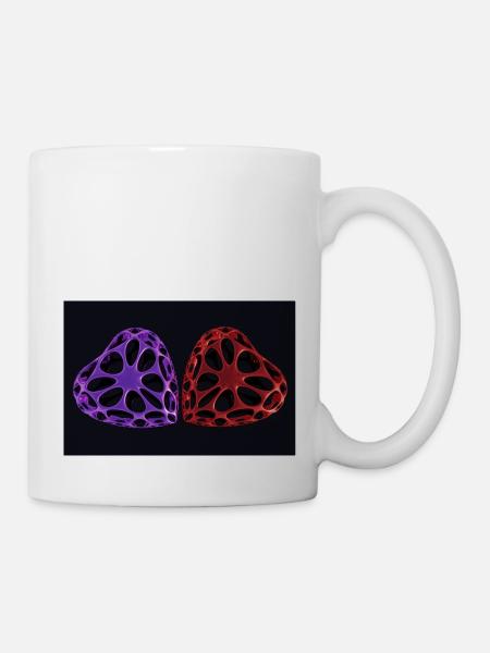 DUO COEUR - Mug blanc - blanc