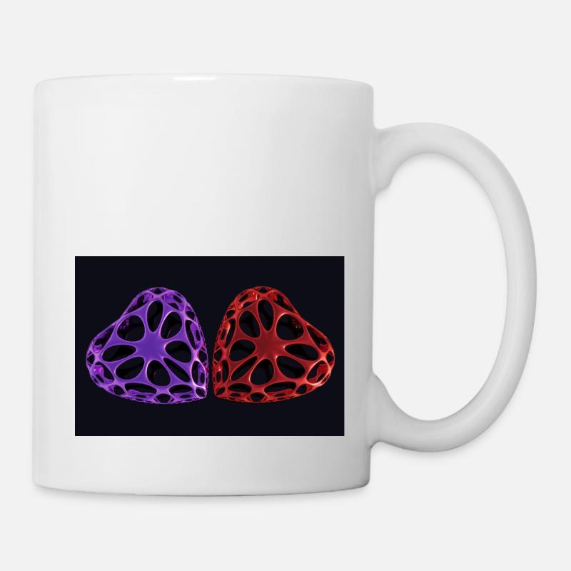DUO COEUR - Mug blanc - blanc