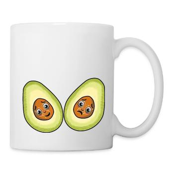 Avocados Früchte Frucht Vegetarisch - Tasse - Weiß - Rechts