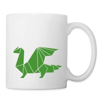 dragon origami - Mug - white - Right