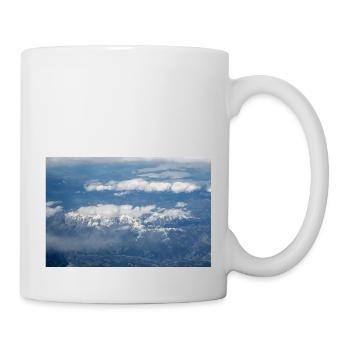 Cloud Formations and the alps near the Zugspitze - Mug - white - Right