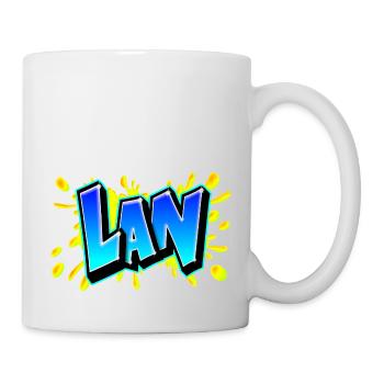 Graffiti "LAN" Druckbar auf jedem Medium! - Tasse - Weiß - Rechts