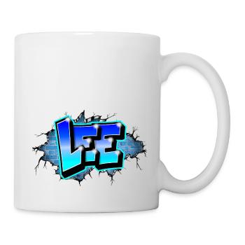 Graffiti LEE Geschenk Kindergeburtstag - Tasse - Weiß - Rechts