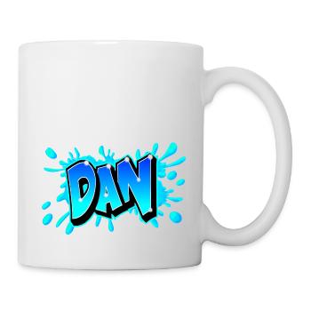 Graffiti "DAN" auf jedem Medium gedruckt! - Tasse - Weiß - Rechts