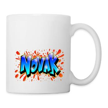 Graffiti NOVAK custom graff print - Mug - white - Right