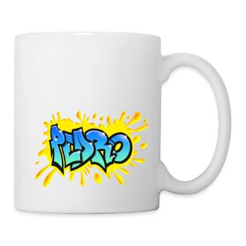 PEDRO Graffiti splash yellow name printable - Mug - white - Right