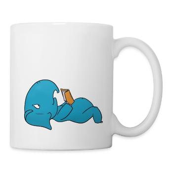 Elefant Lesen - Tasse - Weiß - Rechts