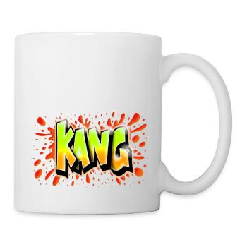 KANG GRAFFITI NAME PRINT - Mug blanc - blanc - Droite