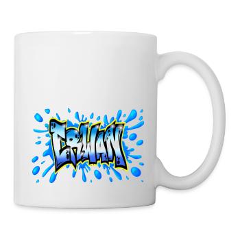 Erwan GRAFFITI NAME PRINT - Mug - white - Right