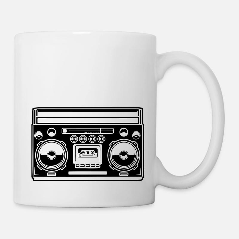 ghettoblaster 1 - Tasse - Weiß