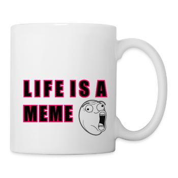 life is a meme - Mug - white - Right