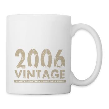 Jahrgang 2006 Bursdag - Unikat - Tasse - Weiß - Rechts