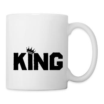 king - Tasse - Weiß - Rechts