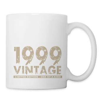 Jahrgang 1999 Bursdag - Unikat - Tasse - Weiß - Rechts