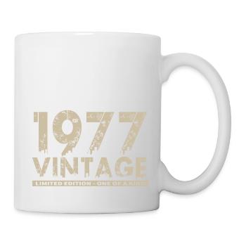 Vintage 1977 Bursdag - One of Kind - Mug blanc - blanc - Droite
