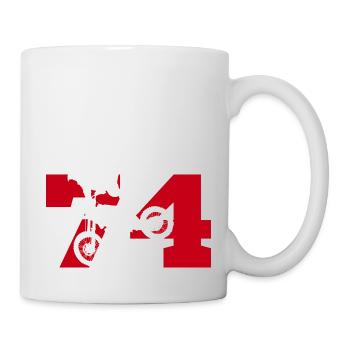 Moto 74 motard - Tasse - Weiß - Rechts