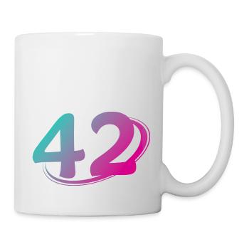 Number 42 multicolor - Mug - white - Right