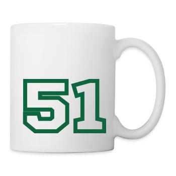 Nummer 51 green sport - Tasse - Weiß - Rechts