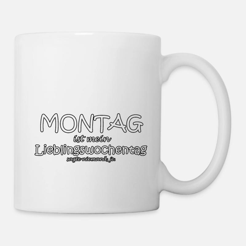 Montag - Tasse - Weiß