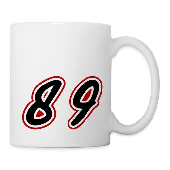 89 Symbole numérique - Mug blanc - blanc - Droite