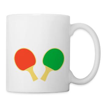 Tennis de table Joueur de tennis de table - Mug blanc - blanc - Droite