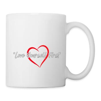 "Love Yourself First" - Mug - white - Right