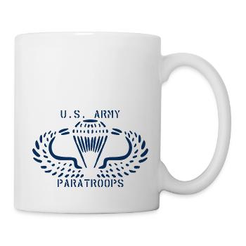 AVM Airborne Wing USA WWII v2024mnd09 USflagBlue - Mug - white - Right