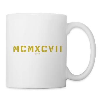 Roman numeral year of birth Made in 1997 - Mug - white - Right