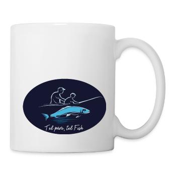 Fisherman from father to son - Passion pêche - Mug - white - Right