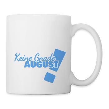August als Lustig - Tasse - Weiß - Rechts