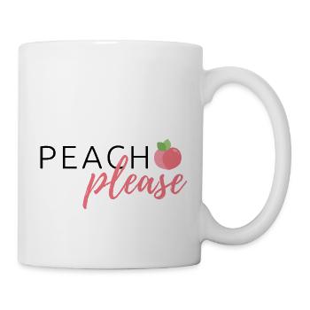 Summery Fruit Design "Peach Please" - Mug - white - Right