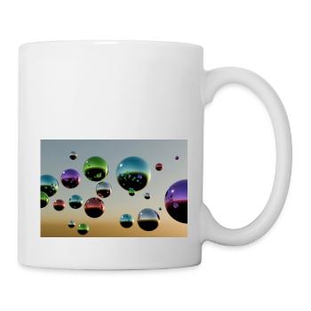 Bulle multicolore - Mug blanc - blanc - Droite