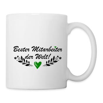 Bester Mitarbeiter der Welt - Tasse - Weiß - Rechts