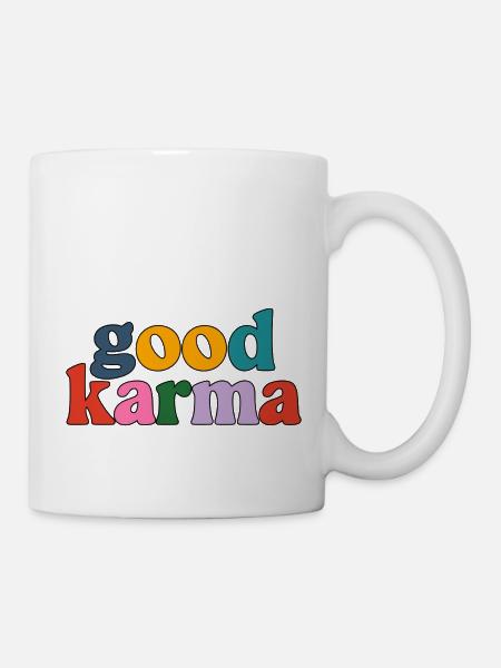 Gutes Karma - Tasse - Weiß