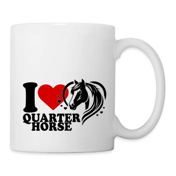 I love Pferd Quarter Horse - Mug - white - Right