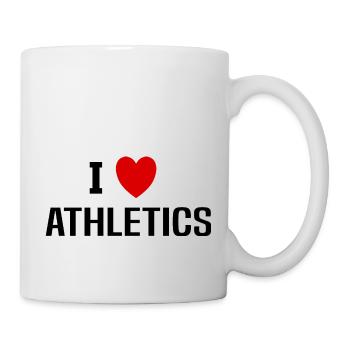 I love Athletics - Mug blanc - blanc - Droite