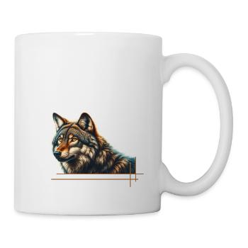 Majestic wolf - Mug - white - Right