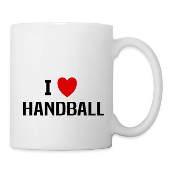 I love Handball - Mug - white - Right