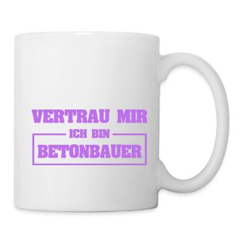 Funny concrete worker - Mug - white - Right