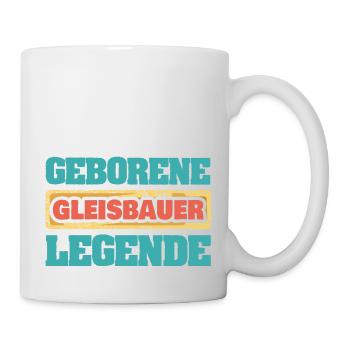 Geschenk für Gleisbauer - Tasse - Weiß - Rechts