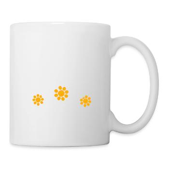 Weiße Alpen Edelweiß Blume Bergblume Berge Wandern - Tasse - Weiß - Rechts