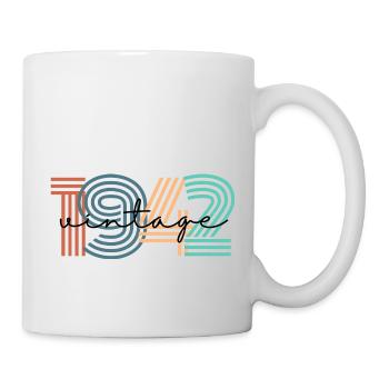 1942 Vintage Retro - Tasse - Weiß - Rechts