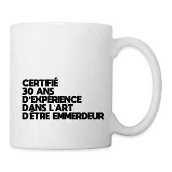30 Jahre - Tasse - Weiß - Rechts
