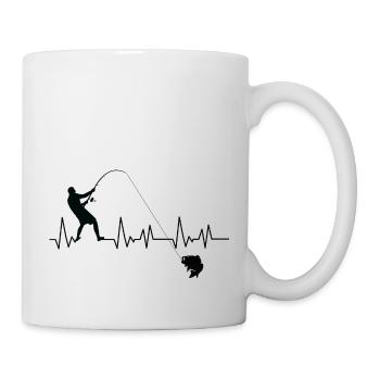 Angler Spruch Fischen Fischer Geschenksidee - Tasse - Weiß - Rechts